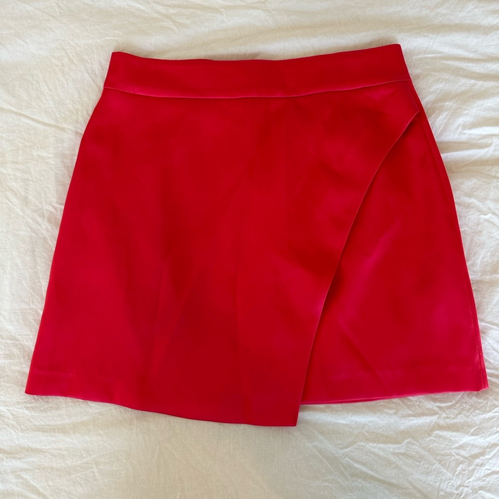 Mini Satin Hot Pink Zara Skirt